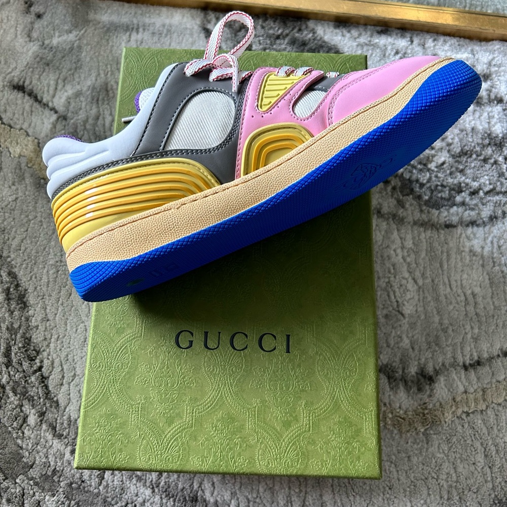 Women’s Multi-Color Gucci Basket Sneaker - Picture 2 of 13